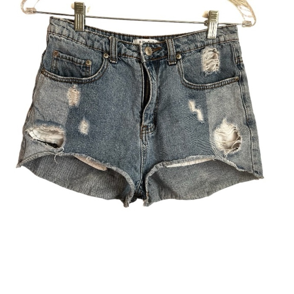 Lilyful Multi Denim‎ High Rise Raw Hem Denim Jeans